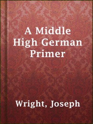 cover image of A Middle High German Primer